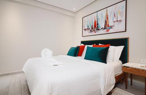 Ameur Apartamento | Le Bohemian 2 chambres proche Plage des Nations avec Vue sur mer