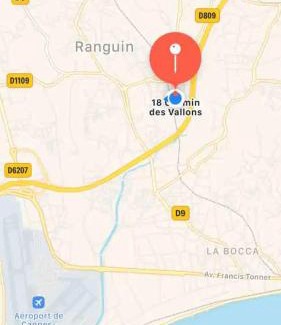 Le Cannet Casa | Le Cannet, chambre double à l'étage privatif, d'une maison avec piscine