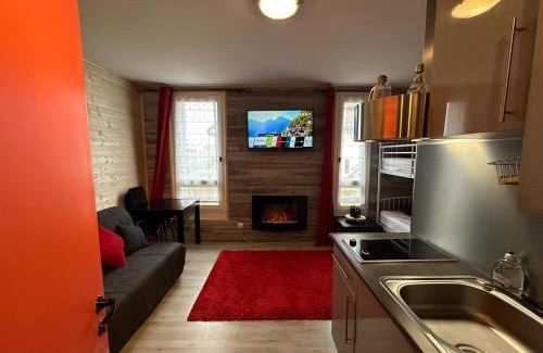 Guzet Neige Apartamento | Le Chaleureux Cocon Rouge