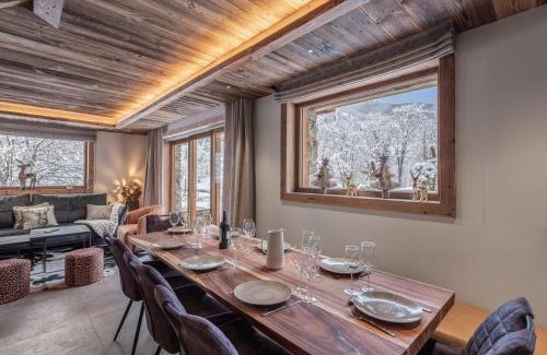 Le Raffort Chalet De Esquí | Le Cheval Blanc et Le Loup Blanc, jacuzzi, hammam, skis aux pieds