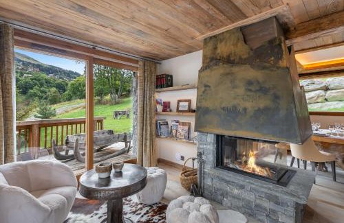 Le Raffort Chalet De Esquí | Le Cheval Blanc Luxe, skis aux pieds, jacuzzi, hammam, salle de cinéma