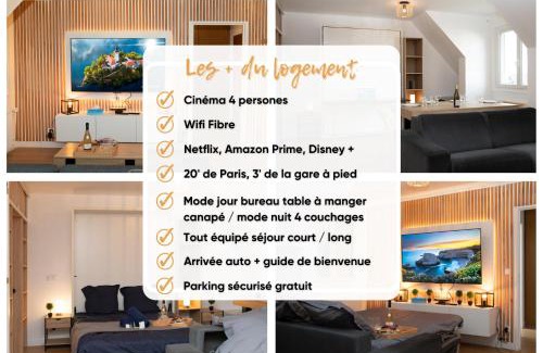 Boissy-Saint-Leger Apartamento | Le CinéRêve l 20' Paris l Netflix l Fibre l Parking