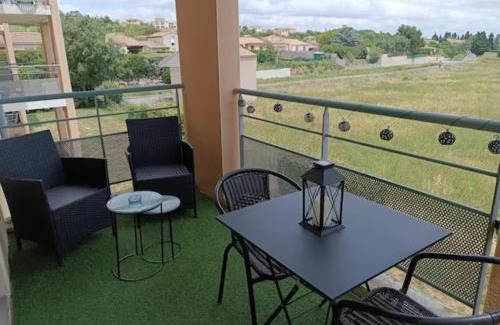Carcassonne Apartamento | Le cocon de Marie,piscine, balcon, parking gratuit, baignoire