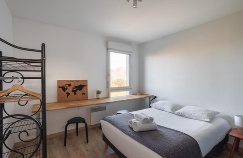 Cleunay Apartamento | Le Cocon Voltaire - Appartement 2 chambres avec parking - Mabilais
