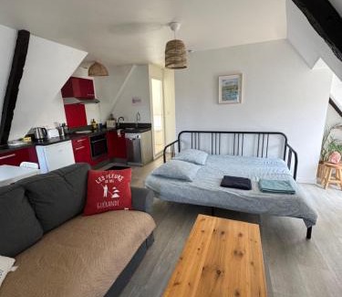 Guerande Apartamento | Le CulSalé joli studio au cœur des remparts avec vue imprenable sur les toits