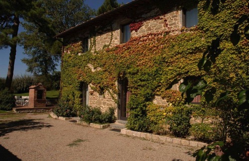 Gaiole in Chianti Villa | Le Diacce: Beautiful antigua granja con Impresionantes Campo Vista