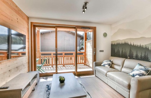 Les Gets Apartamento | Le Génépi - Superbe T2 cabine 4-6 pers, neuf, à 50m des pistes, avec balcon, garage et WiFi - FR-1-685-67