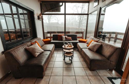 Xhoffraix Chalet De Esquí | Le Grand Cerf 25 pers, Malmedy- Chalet rustique, jardin