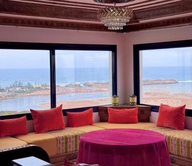 Oualidia Apartamento | Le grand château Vue sur Mer uniquement les familles