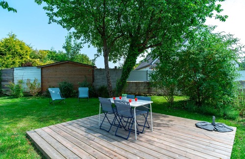Locmariaquer Apartamento | Le Haut du Nelud - Appt dans maison avec jardin