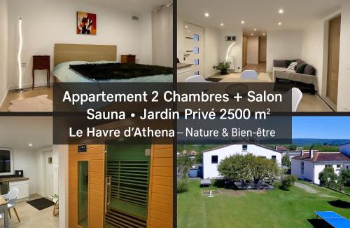 Castelnaudary Apartamento | Le Havre d'Athena, App spacieux 2 chambres, Grand Jardin Privé, Sauna, WiFi & Abri Vélos