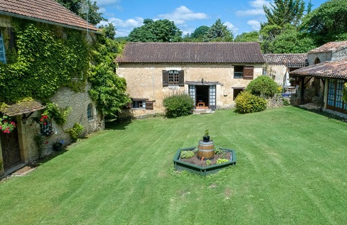 Saint-Marcel-du-Perigord Casa | La Grange-Casa-Vista al Jardín-Baño Privado-Tradicional