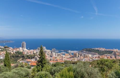Beausoleil Apartamento | Le Mas d'Angeline - Vue mer jardin commun parking voiture obligatoire 10min voiture Monaco route étroite pente raide croisement limité voir photos - Sea view shared garden parking car mandatory 10min car Monaco narrow steep road limited passing see photos