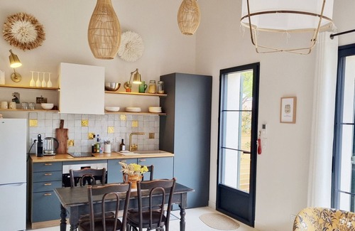 St.-Remy-de-Provence Cabaña | Gîte-Lujoso-Vista al Jardín-Baño Privado-Le Mas Bohème