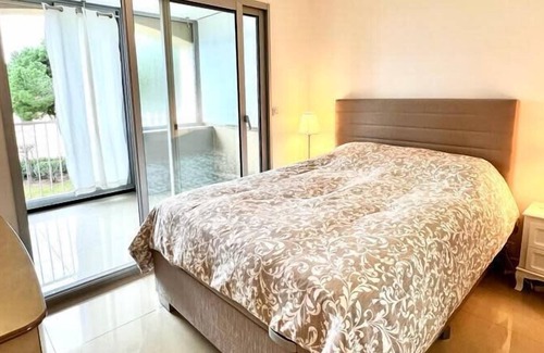 Plaine de la Brague Condominio | Le Mimosa : 1 bedroom apartment with terrasse, pool, AC, parking spot