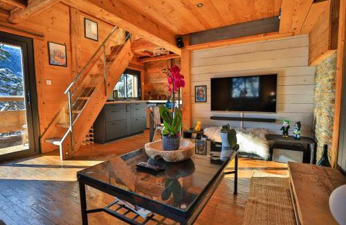 Saint-Jean-de-Sixt Chalet De Esquí | Le Noisetier - Mini Chalet 2 pers - 2min la Clusaz - AravisTour