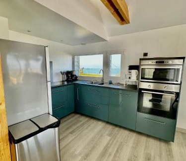 Saint-Come-de-Fresne Casa | Le perchoir avec vue mer, à 300m de la plage