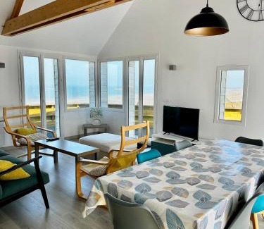 Saint-Come-de-Fresne Casa | Le perchoir avec vue mer, à 300m de la plage