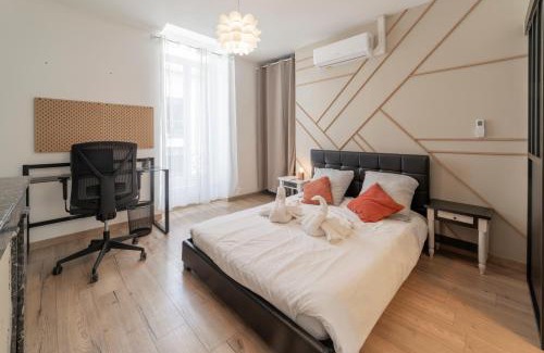 Quartier Administrations Apartamento | Le Roussy appart Clim proche Gare, Les Arènes