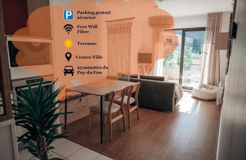 Cholet Apartamento | Le Terra Cholet - T2 tout équipé avec parking et terrasse