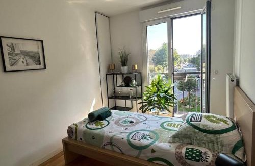 Drancy Centre Apartamento | Le Timbaud, T4 cosy, balcon, parking, aux portes de Paris