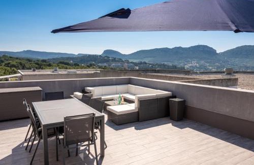 Cassis Apartamento | Le Vallat vue mer cassis terrasse privative spa jacuzzi barbecue calanques