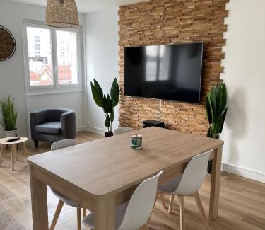 Clermont-Ferrand Apartamento | Le Zen - Wifi - Netflix - 3 chambres - Parking