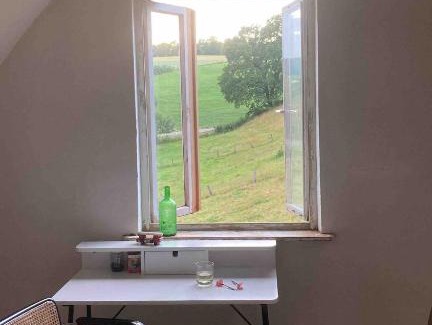 Gillersheim Casa | Lehm-Fachwerkhaus im Vorharz in der Landschaft