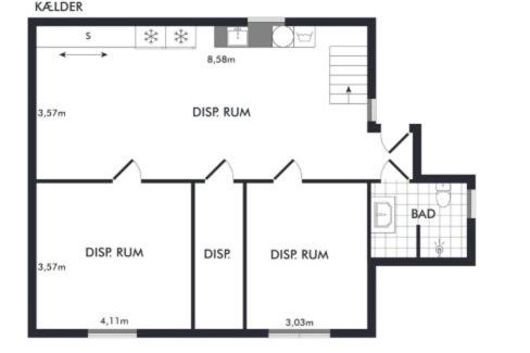 Hjørring Apartamento | Lejlighed med egen indgang
