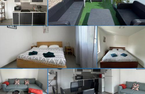 Vierville-sur-Mer Apartamento | Les mouettes Apt duplex indépendant dans maison spacieux petite vue sur mer des chambres belle terrasse aménagée en hauteur près Omaha Beach et Bayeux 800 m plage et 300 m superette