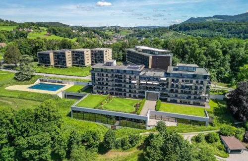 Puidoux Apartamento | Les Terrasses de Lavaux-3 Appartement luxueux avec vue sur lac et piscine