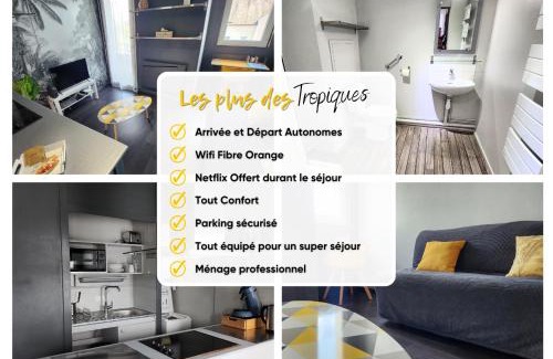 Joue-les-Tours Apartamento | 'Les Tropiques' - Parking privé - Balcon - Tout confort