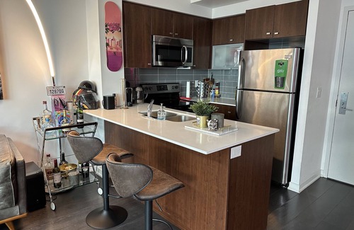 King West Village Condominio | Liberty Village charm, vibrant community, and a spacious loft await your stay!