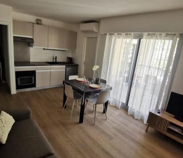 Cros-de-Cagnes Apartamento | Lido, private apartment seaside, parking, swimming pool