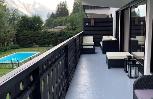Chamonix-Mont-Blanc Apartamento | Luz en el apartamento chalet, frente al Mont-Blanc, a 200 metros de las pistas