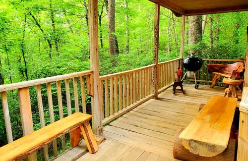 Helen Casa | Lil' Log at Hearthstone Cabins and Camping - Pet Friendly