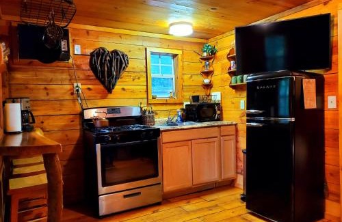 Helen Casa | Lil' Log at Hearthstone Cabins and Camping - Pet Friendly