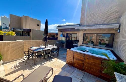 Riviera de Sao Lourenco Apartamento | Linda COBERTURA com Jacuzzi e vista para o Mar