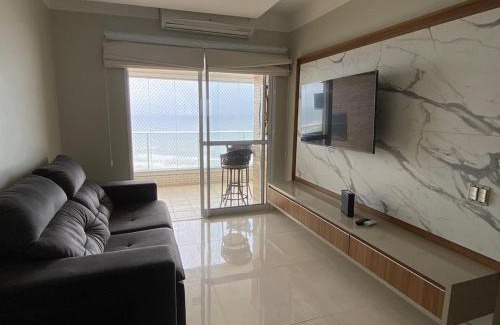 Mirim Apartamento | Lindo Apto Pé na areia Frente para Mar