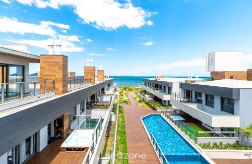 Morro das Pedras Apartamento | Lindo Apto Zen Pé na Areia com Jacuzzi em IBC0205