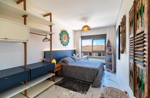 Morro das Pedras Apartamento | Lindo Apto Zen Pé na Areia com Jacuzzi em IBC0205