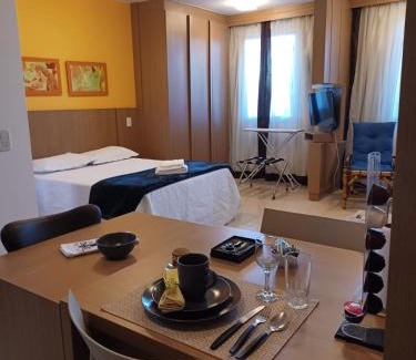Smin Apartamento | Lindo Flat em resort silencioso e aconchegante