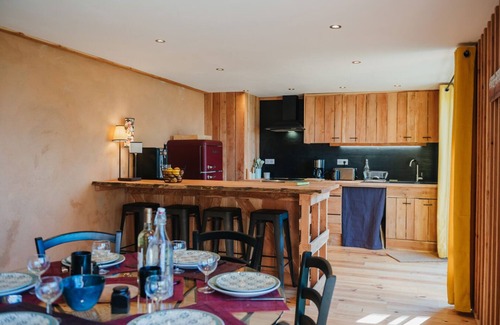 La Roche-des-Arnauds Cabaña | Gîte-Rural-Baño con bañera-Vista a la Montana