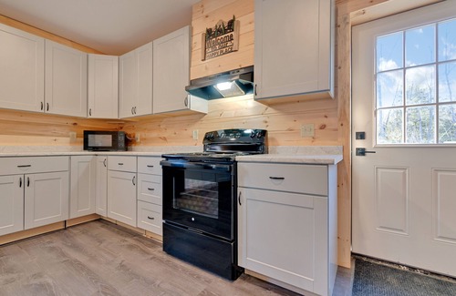 Gray Casa | Little Sebago Lake Home with Boat Slip