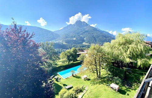 Telfes im Stubai Apartamento | Sueño vivo en más de 170 m2 con piscina, terraza privada, se admiten mascotas