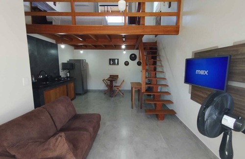 Pinheira Casa | Loft in Praia da Pinheira, with a charming mezzanine.
