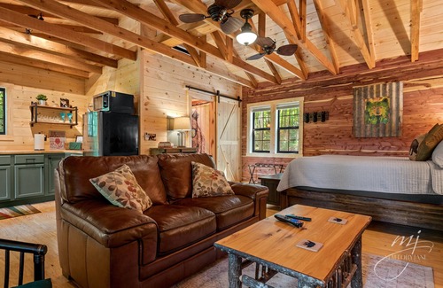 Eureka Springs Cabina | Located on a 10 acre wooded hillside