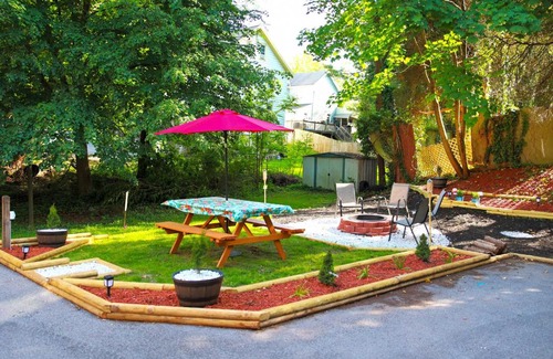 Farrandsville Casa | Lock Haven Home with Fire Pit - Walk to Main St
