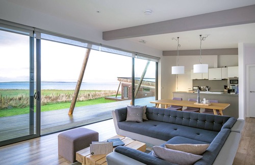John O'Groats Cabaña | Lodge 12 - Vista al mar de 3 camas - un juan o'groat con capacidad para 6 personas en 3 habitaciones