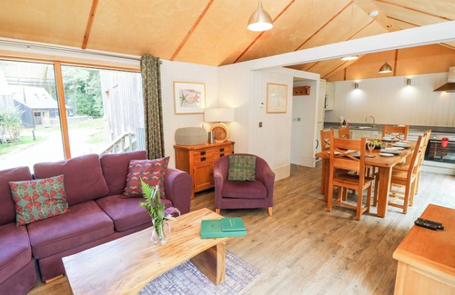 Corfe Castle Cabaña | LODGE 21, family friendly, with hot tub in Corfe Castle